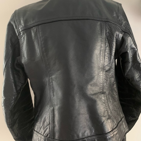 Genuine Leather Brand Biker Jacket - Picture 6 of 8